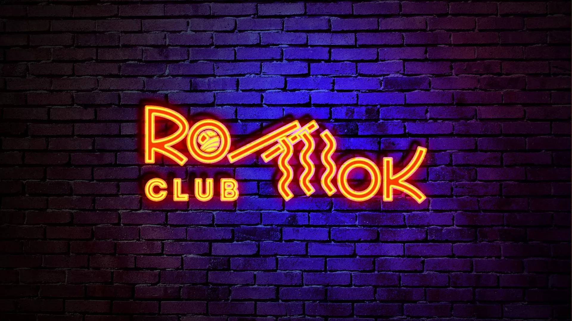 Разработка интерьерной вывески суши-бара «Roll Wok Club» в Рыбном